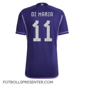 Argentina Angel Di Maria #11 Borta Matchtröja VM 2022 Kortärmad